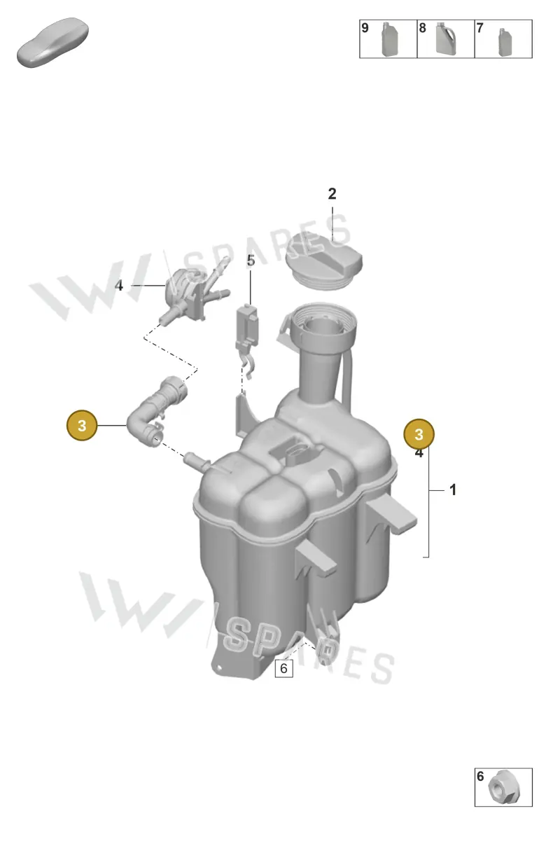 992121637 — Porsche GT3 RS (2021-) diagram p53105100, position 3