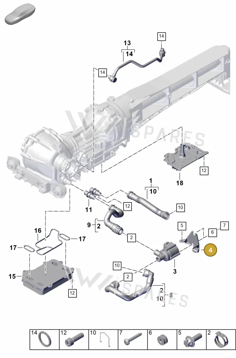 992121660B — Porsche 911 (2024-2025) diagram p63304110, position 4
