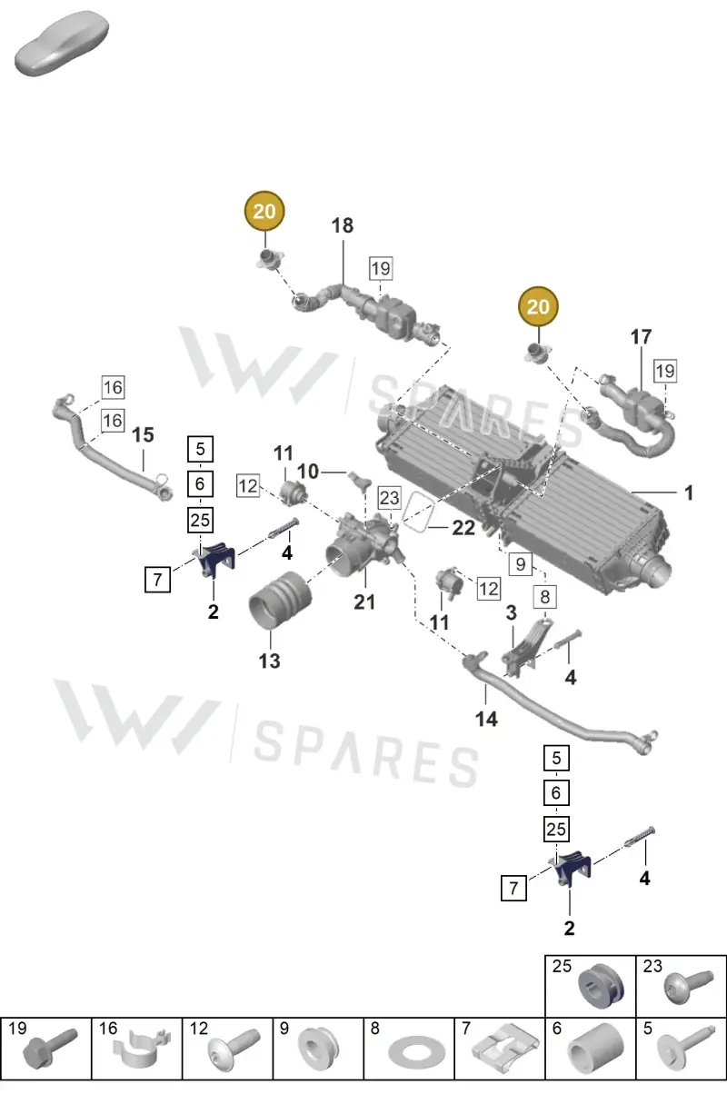 992129635A — Porsche 911 (2018-2024) diagram p53107200, position 20