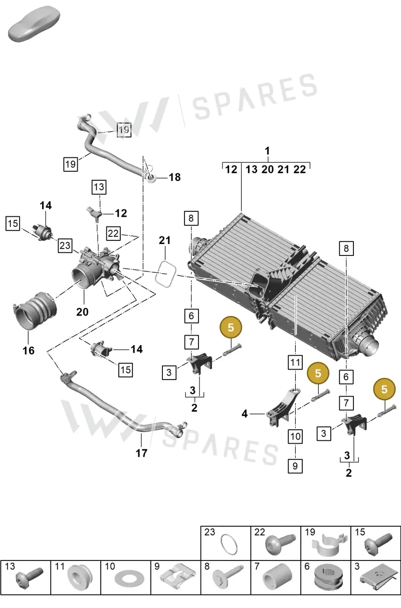 992145190A — Porsche 911 (2020-2022) diagram p57107200, position 5