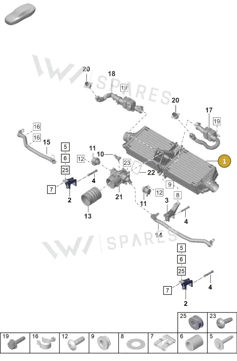 992145805D — Porsche 911 (2018-2024) diagram p53107200, position 1