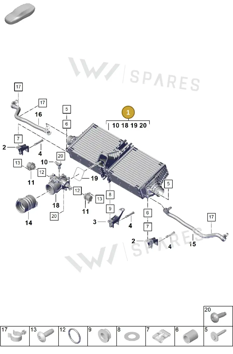 992145805N — Porsche 911 (2024-2025) diagram p63107200, position 1