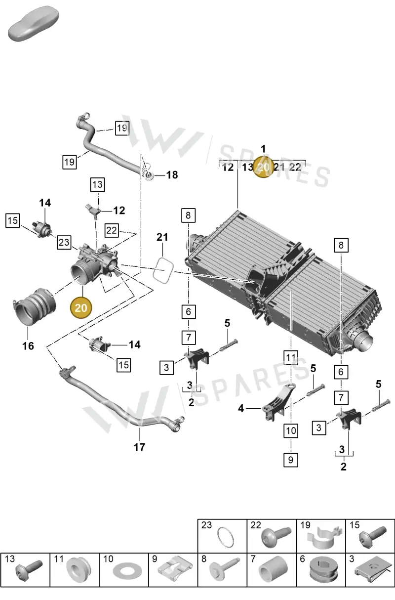 992145861 — Porsche 911 (2020-2022) diagram p57107200, position 20