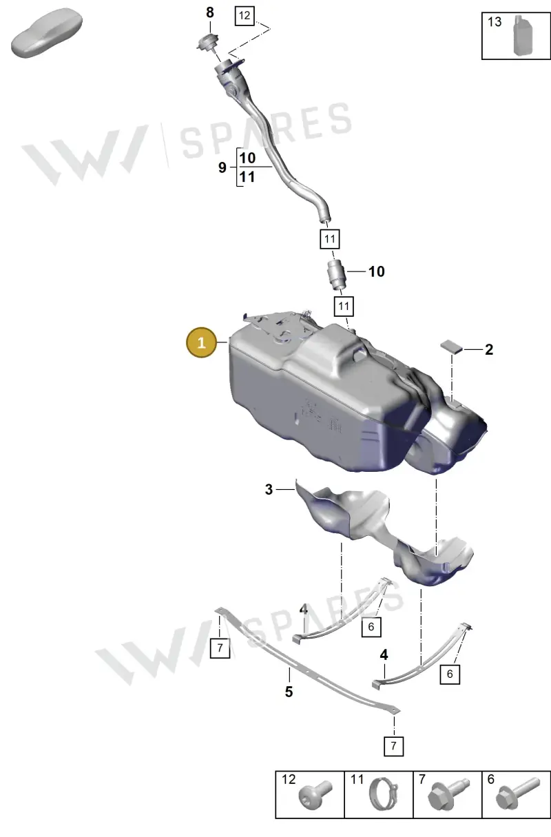 992201076F — Porsche 911 (2020-2022) diagram p57201000, position 1