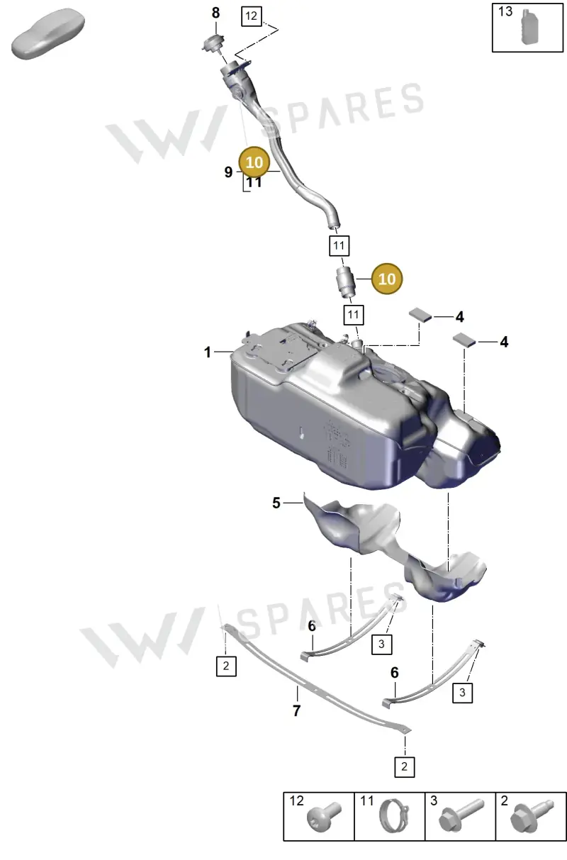 992201543B — Porsche 911 (2024-2025) diagram p63201000, position 10