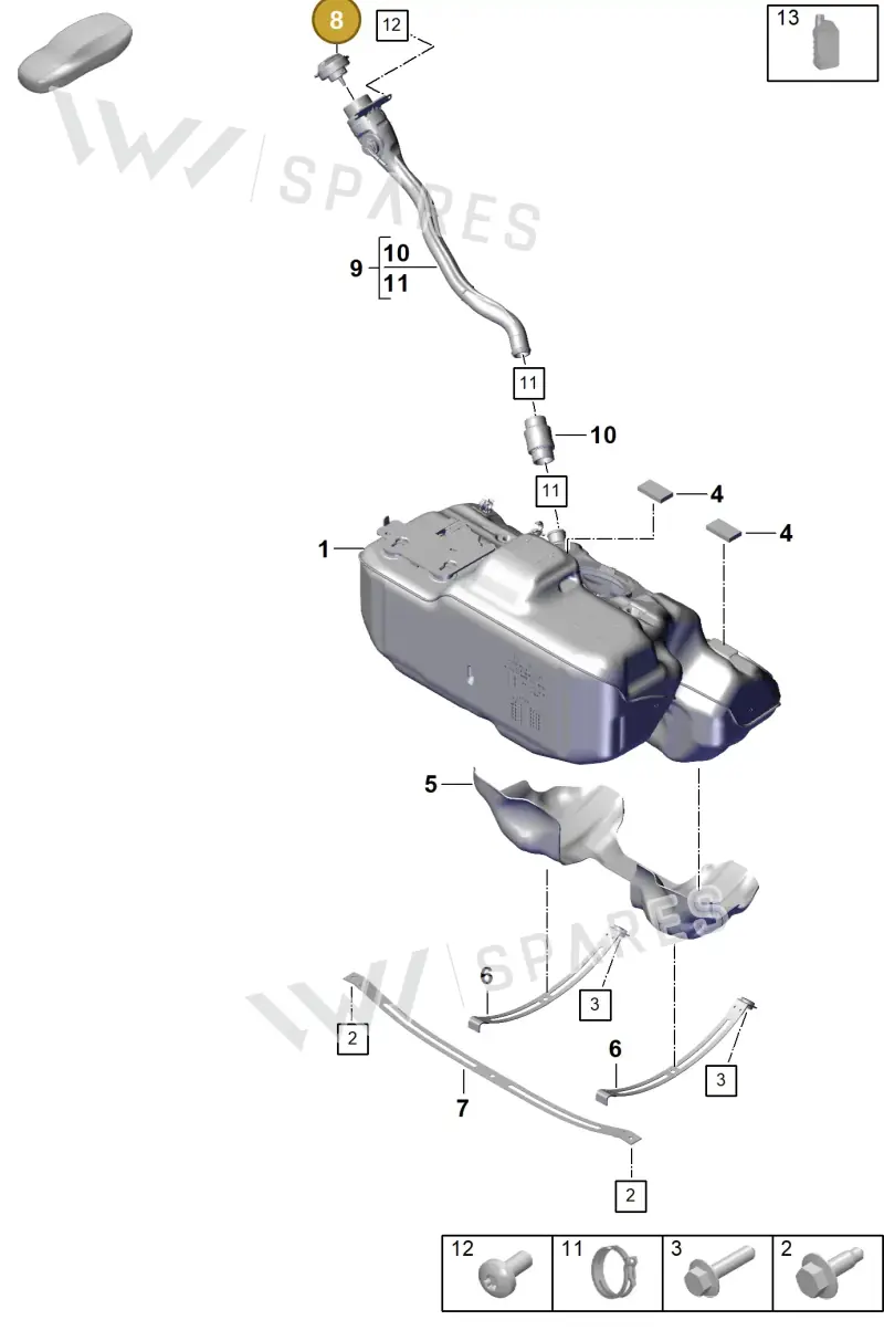 992201550G — Porsche 992 Carrera Coupe (2024-) diagram p63201000, position 8