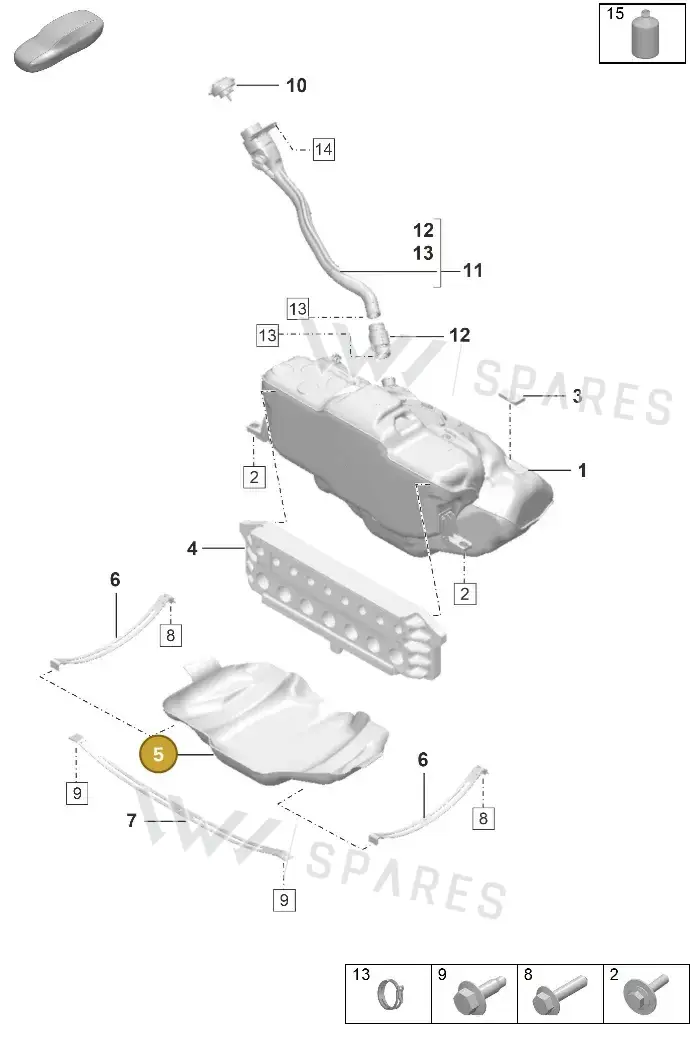 992201975 — Porsche 911 (2018-2024) diagram p53201000, position 5