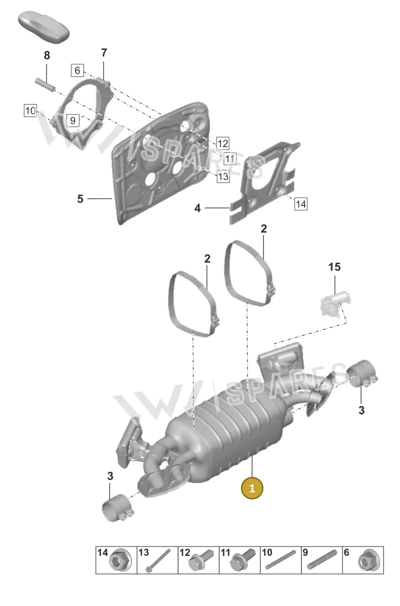 992251052F — Porsche 911 (2024-2025) diagram p53202300, position 1
