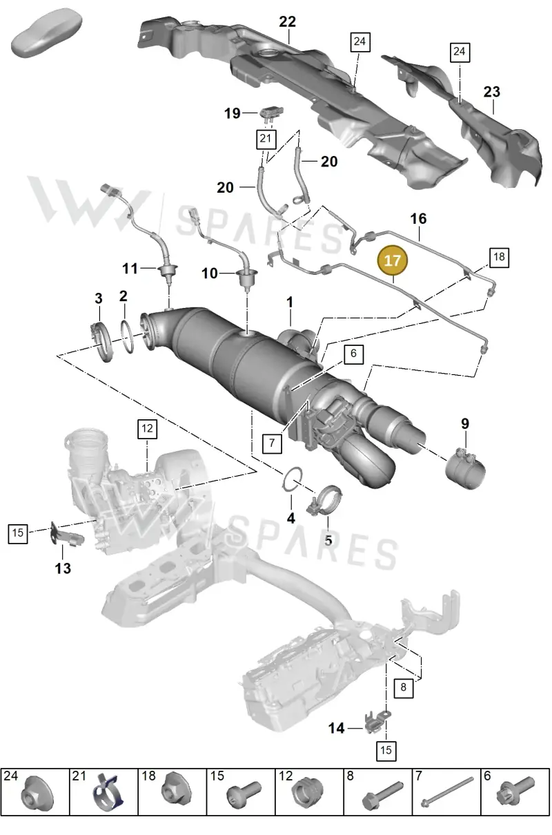 992251184B — Porsche 911 (2024-2025) diagram p63202210, position 17