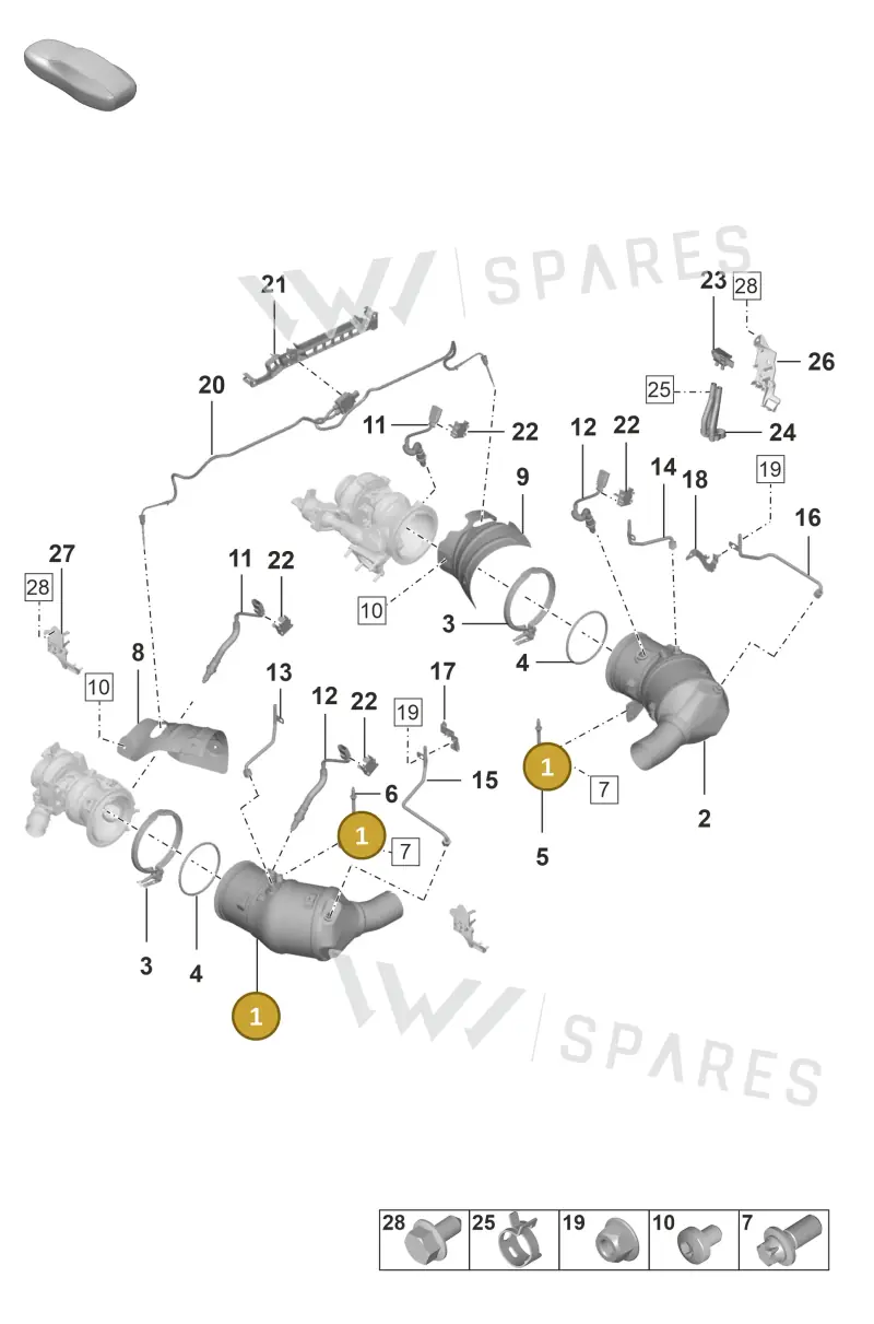 992254400JX — Porsche 911 (2018-2024) diagram p53202200, position 1
