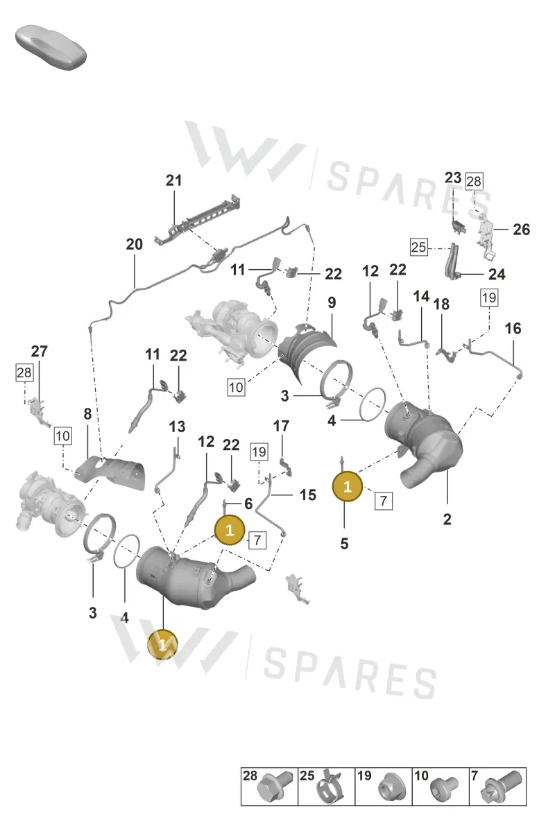 992254400LX — Porsche 911 (2018-2024) diagram p53202200, position 1
