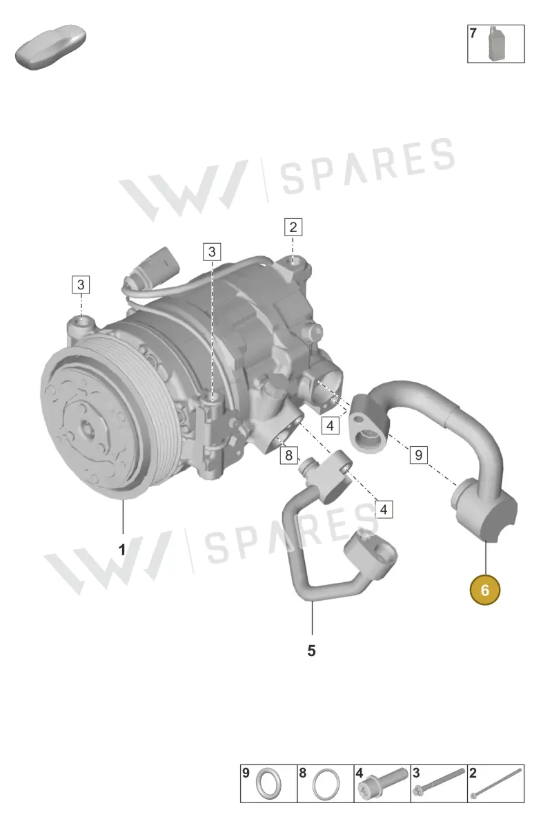 992260336A — Porsche 911 (2024-2025) diagram p53814200, position 6