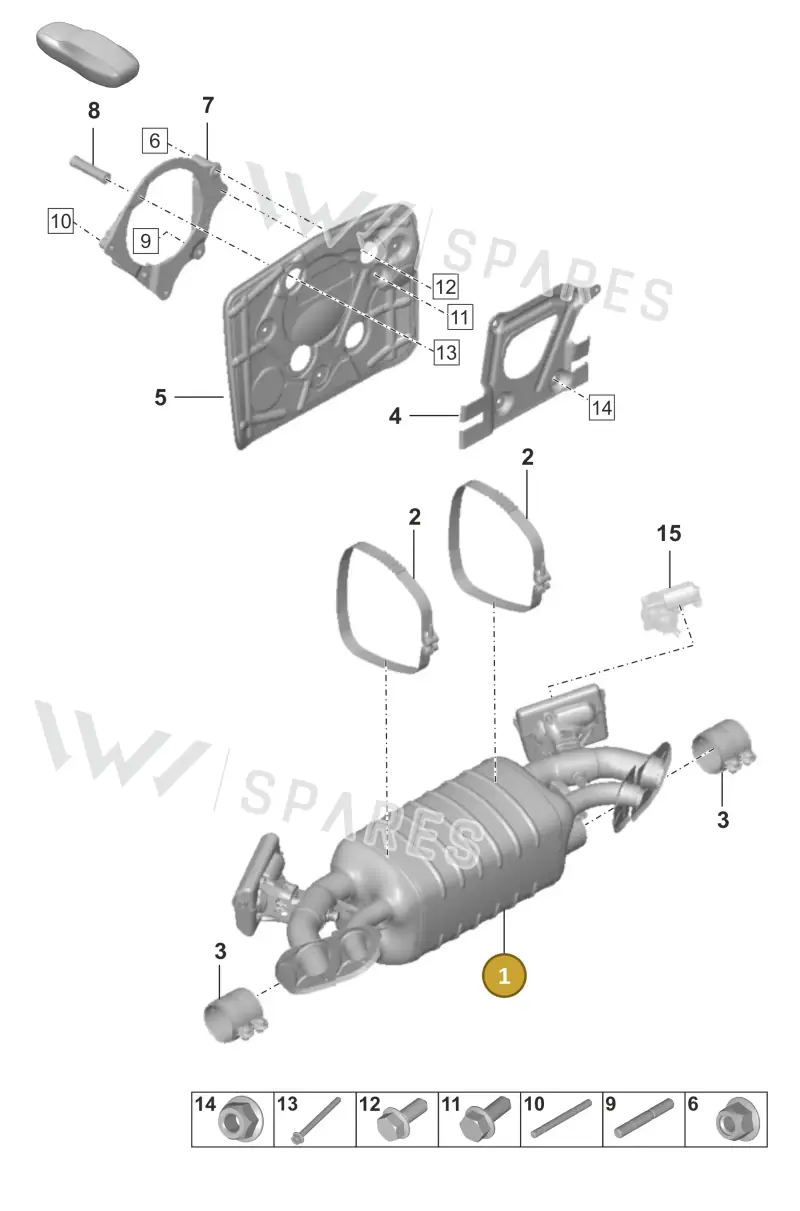 992298019 — Porsche 911 (2018-2024) diagram p53202300, position 1