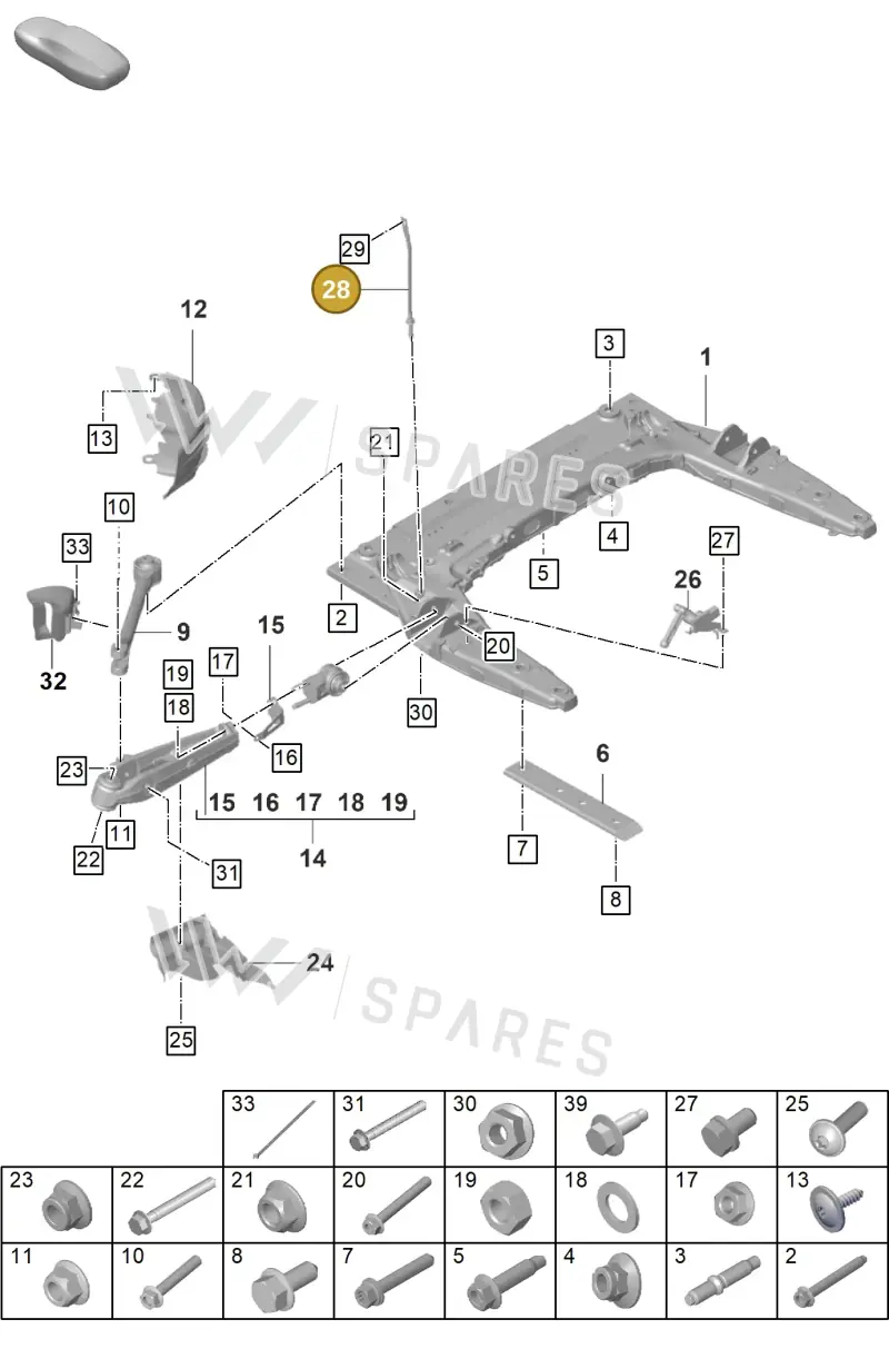 992407063 — Porsche GT3 RS (2021-) diagram p59401000, position 28