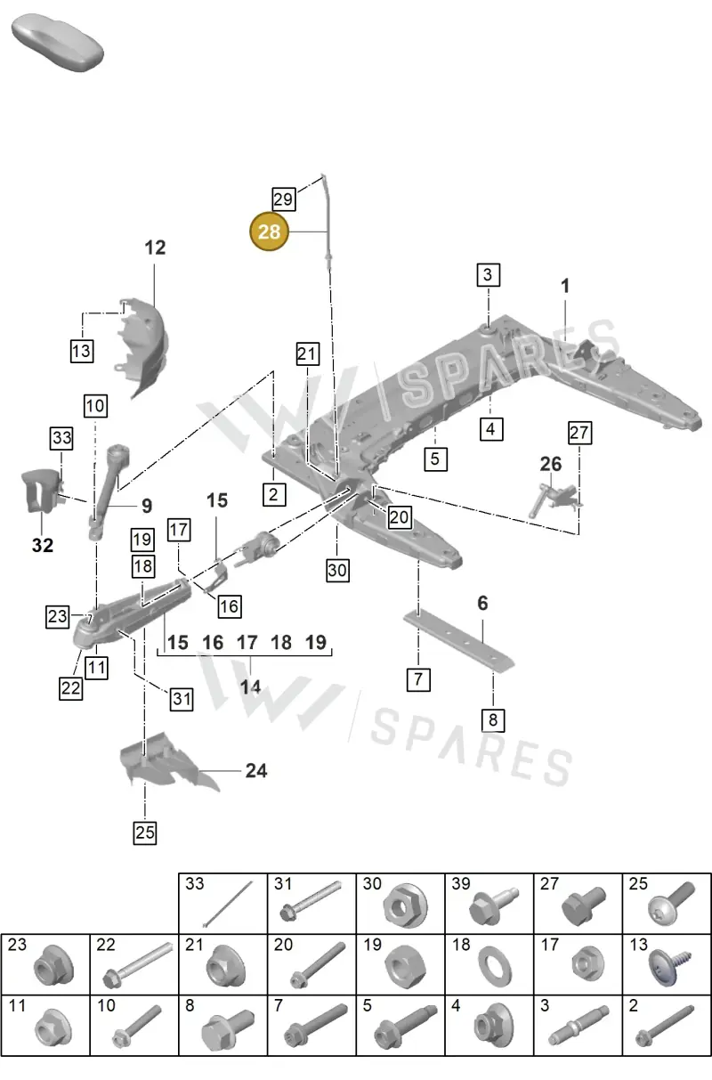 992407064 — Porsche GT3 RS (2021-) diagram p59401000, position 28