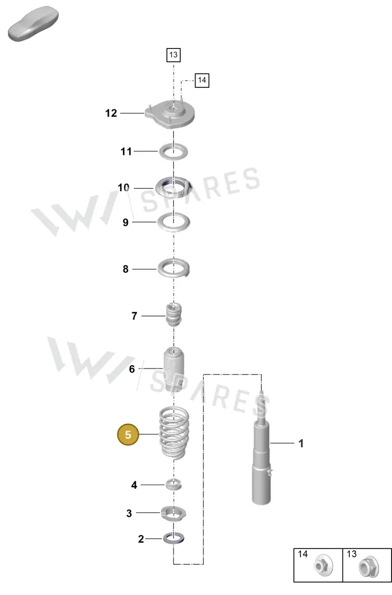 992411105AB504 — Porsche 911 (2024-2025) diagram p57402000, position 5