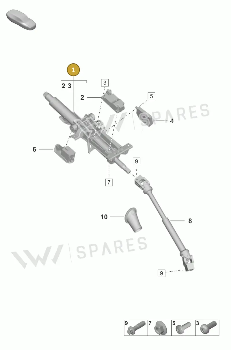 992419506H — Porsche 911 (2020-2022) diagram p53403300, position 1