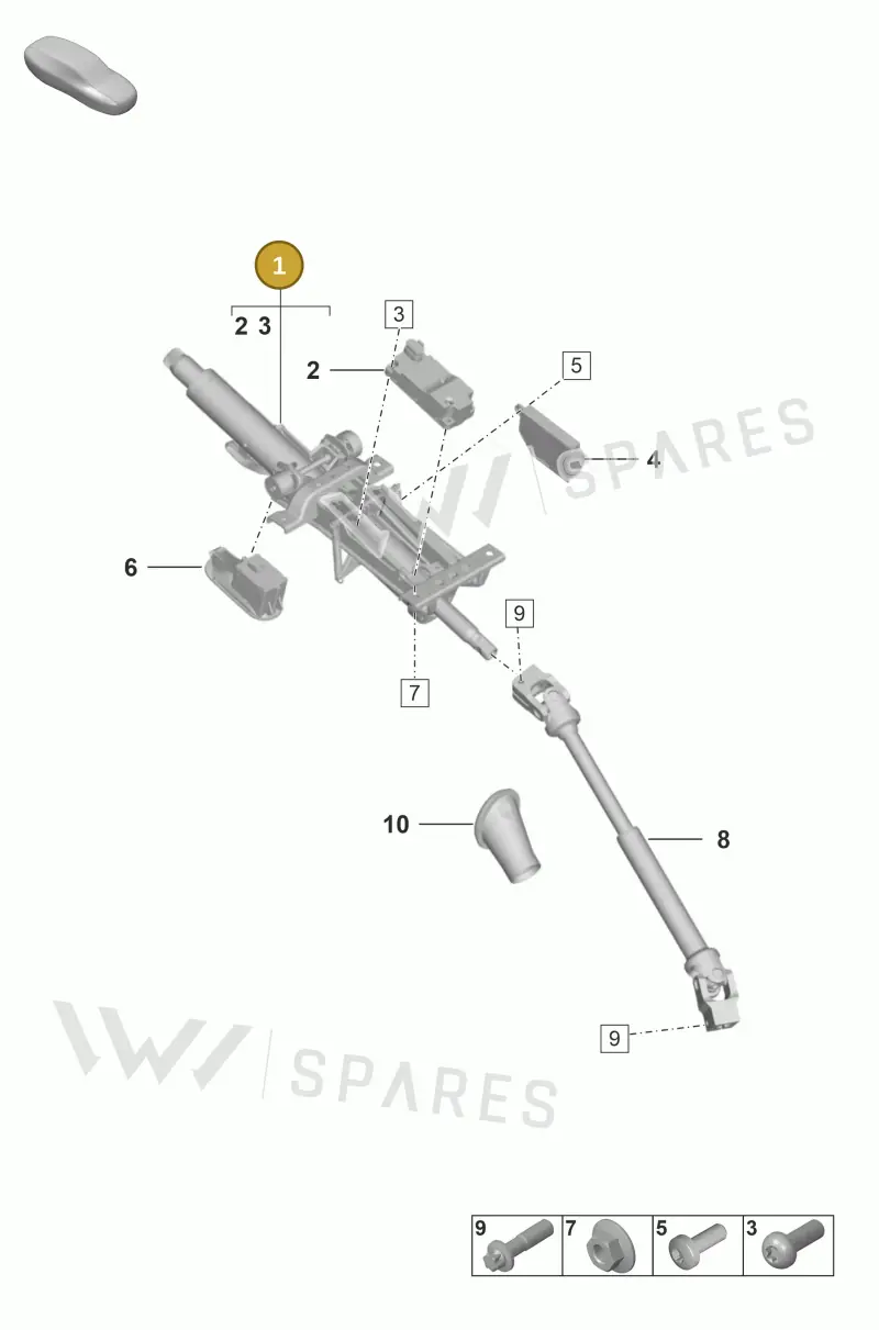 992419506M — Porsche 911 (2020-2022) diagram p53403300, position 1