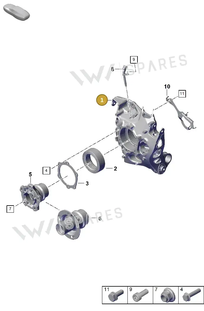 992505052GY — Porsche 911 (2024-2025) diagram p63501020, position 1
