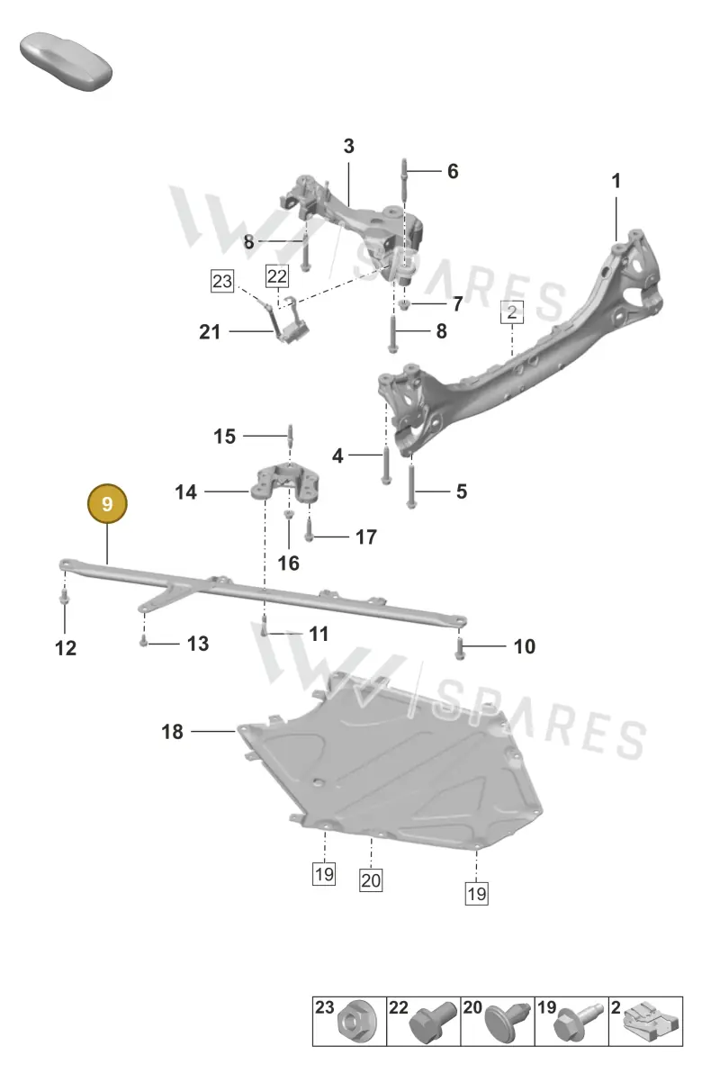 992505476G — Porsche 911 (2018-2024) diagram p53501000, position 8+9