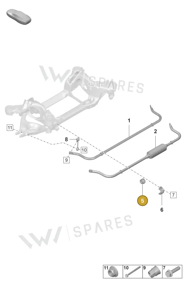 992511035A — Porsche Taycan Sport Turismo (2019-2024) diagram p56501310, position 5