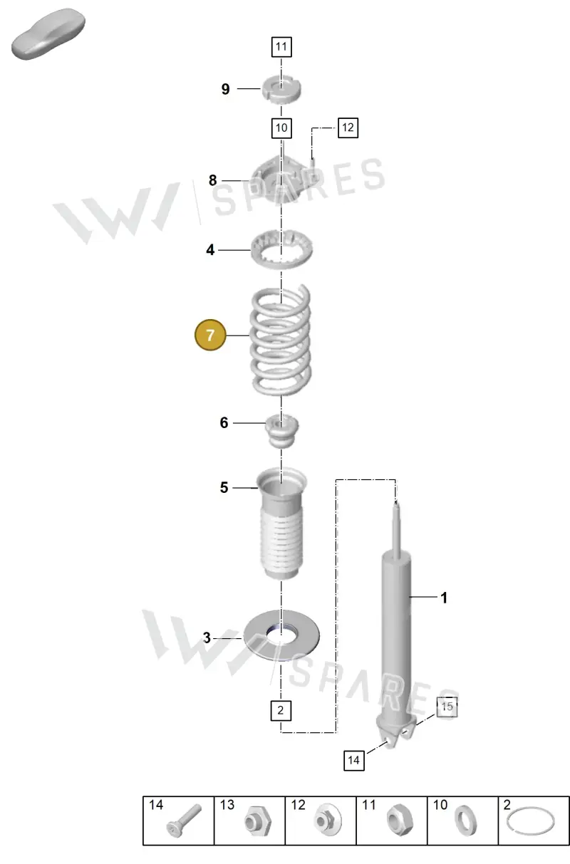 992511115J504 — Porsche 911 (2024-2025) diagram p63502010, position 7
