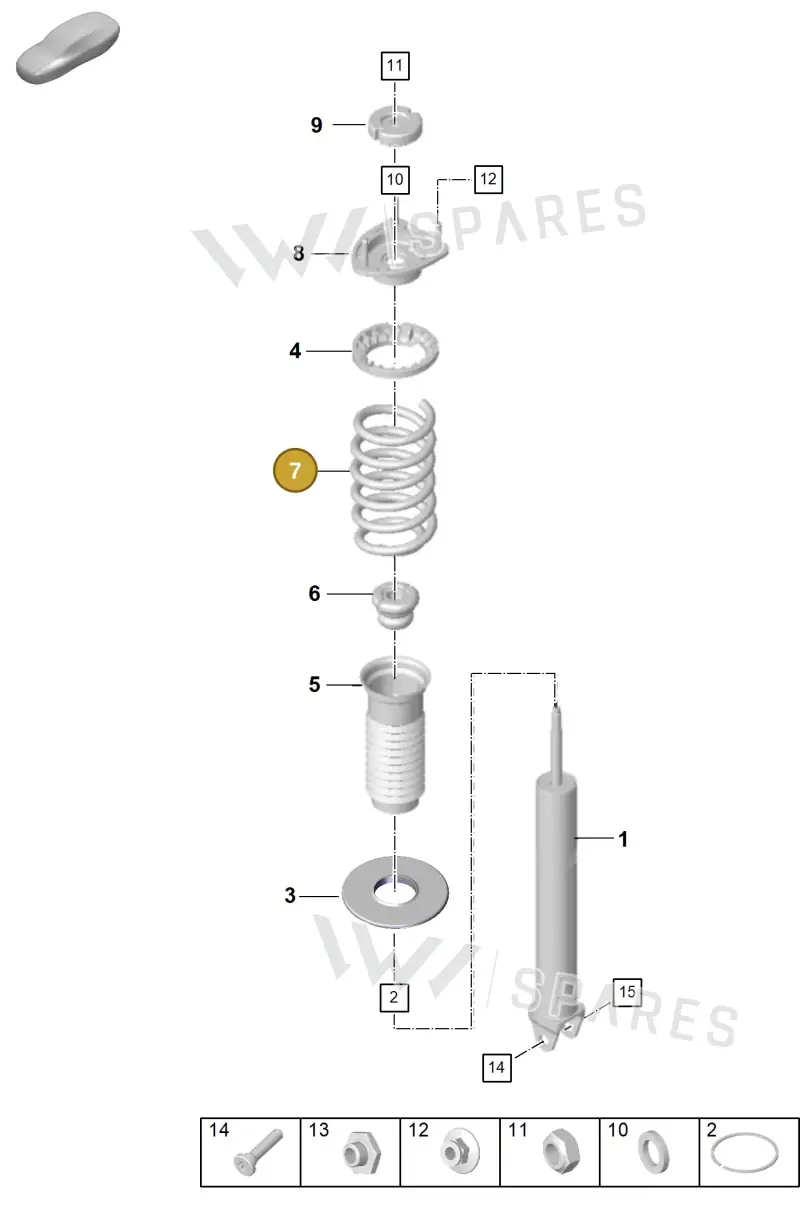 992511115P504 — Porsche 911 (2024-2025) diagram p63502010, position 7