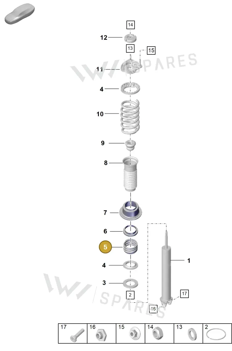 992511121 — Porsche 911 (2024-2025) diagram p57502010, position 5