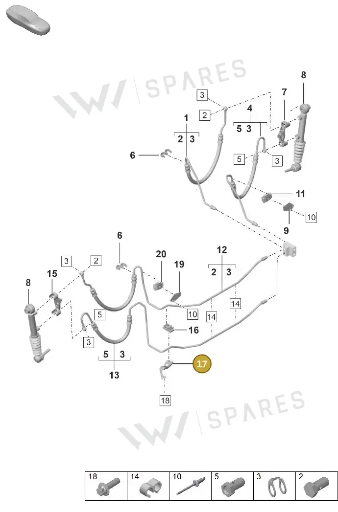 992511537 — Porsche 911 (2020-2022) diagram p53402120, position 17
