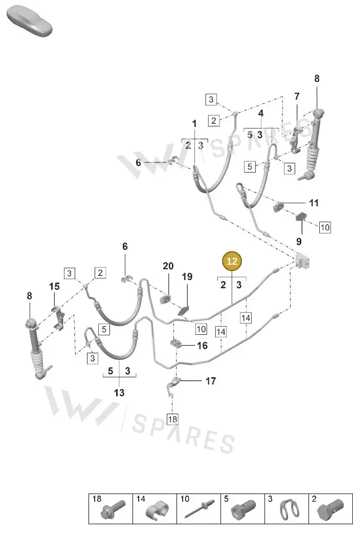 992511636C — Porsche 911 (2024-2025) diagram p53402120, position 12