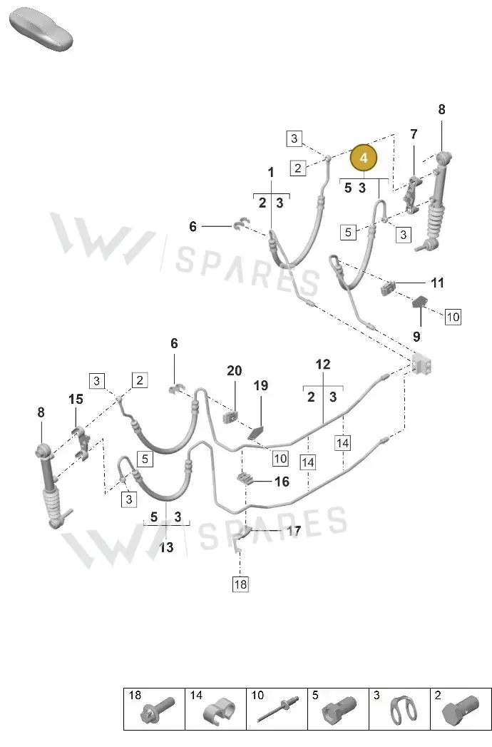992511802A — Porsche 911 (2024-2025) diagram p53402120, position 4