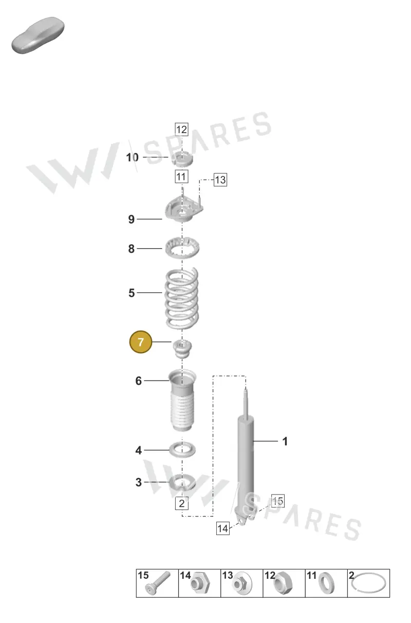 992512131A — Porsche 992 Carrera 4 GTS (2018-2024) diagram p53502000, position 7