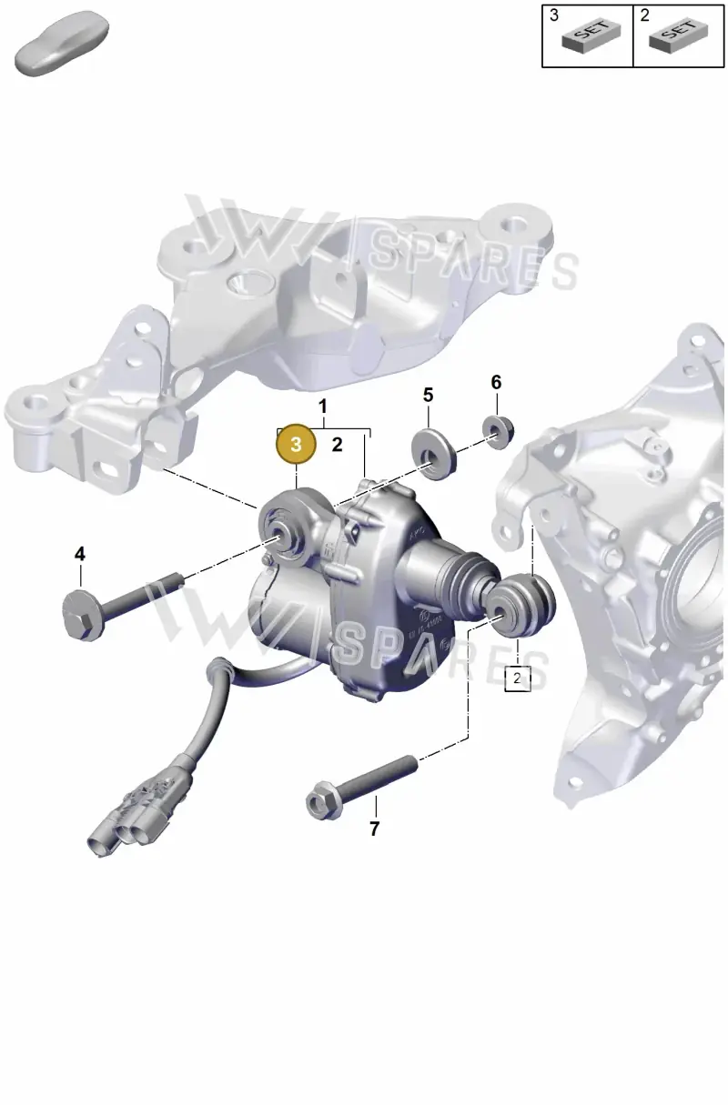 992598071 — Porsche 911 (2024-2025) diagram p63503000, position 3