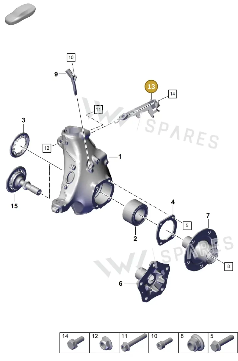 992611845 — Porsche 992 Sport Classic (2020-) diagram p57401005, position 13
