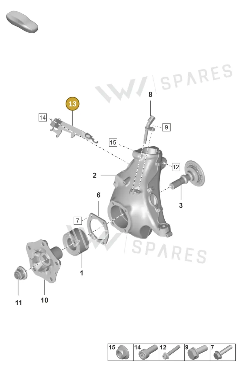 992611846 — Porsche 911 (2018-2024) diagram p53401005, position 13