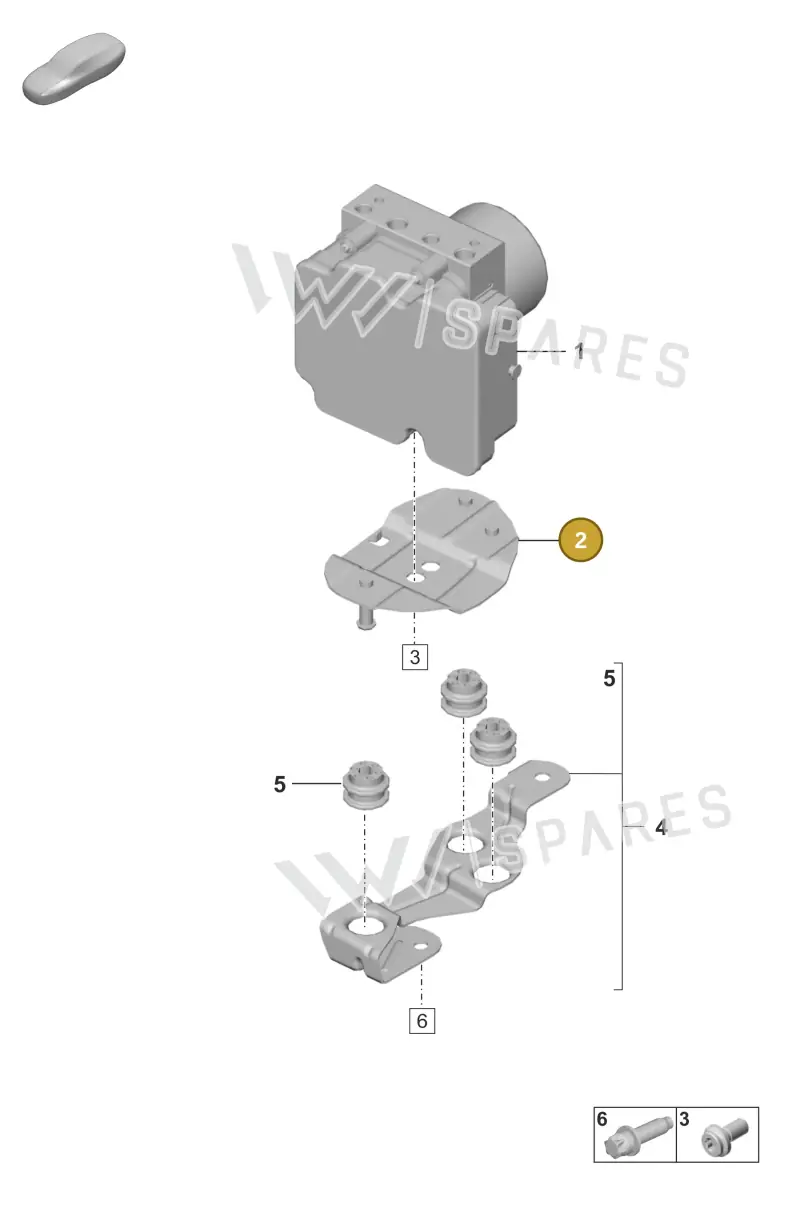 992614513 — Porsche 911 (2024-2025) diagram p53605000, position 2