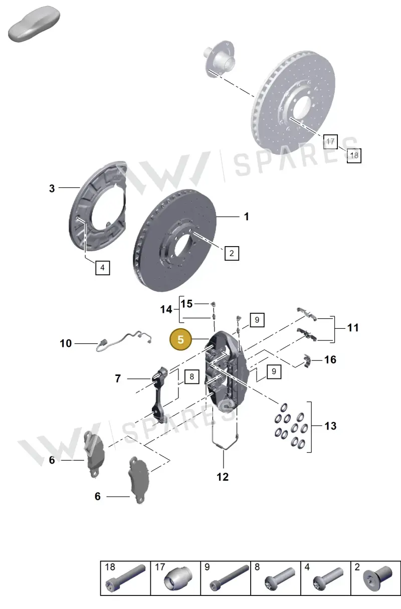 992615123K — Porsche 911 (2018-2024) diagram p57602000, position 5