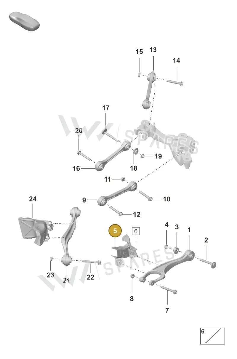 992615395 — Porsche 911 (2018-2024) diagram p53501010, position 5