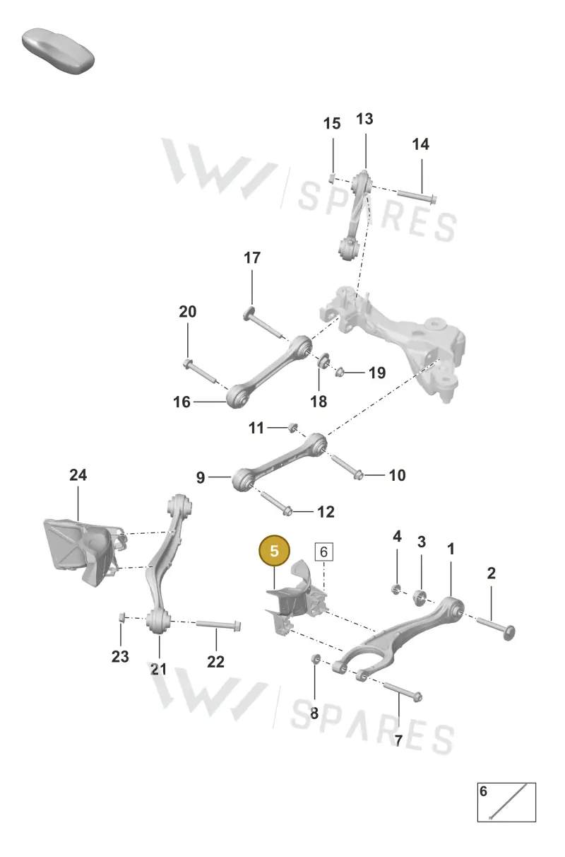 992615396 — Porsche 911 (2018-2024) diagram p53501010, position 5