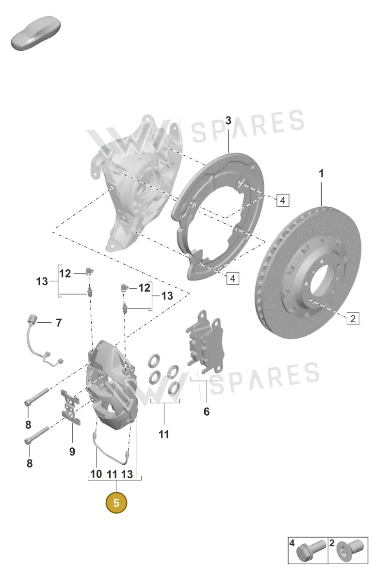 992615423AD — Porsche 911 (2024-2025) diagram p53603010, position 5