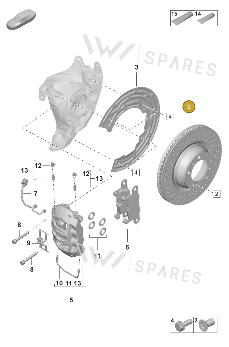 992615602A — Porsche 992 Carrera 4 GTS (2018-2024) diagram p53603005, position 1