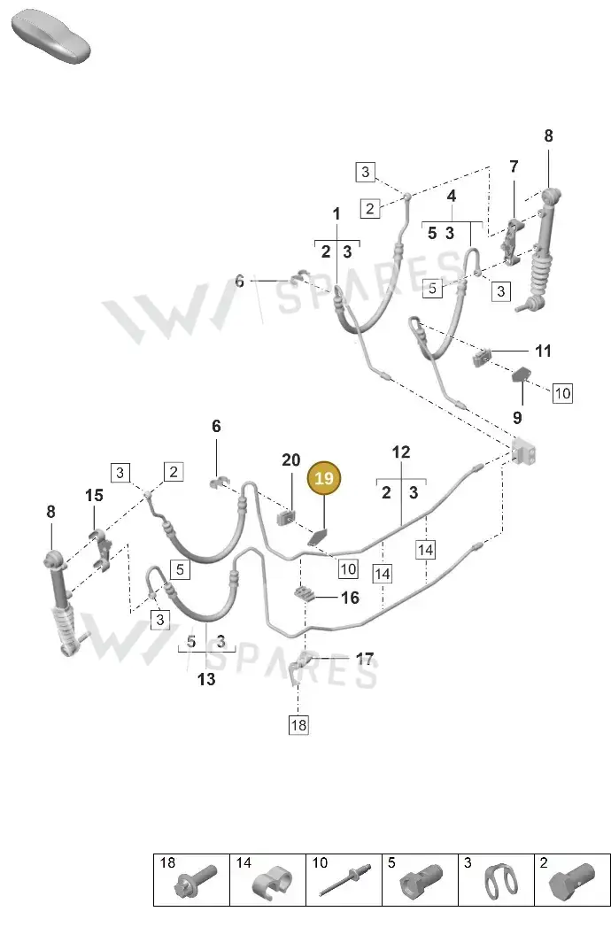 992616208A — Porsche 911 (2024-2025) diagram p53402120, position 19