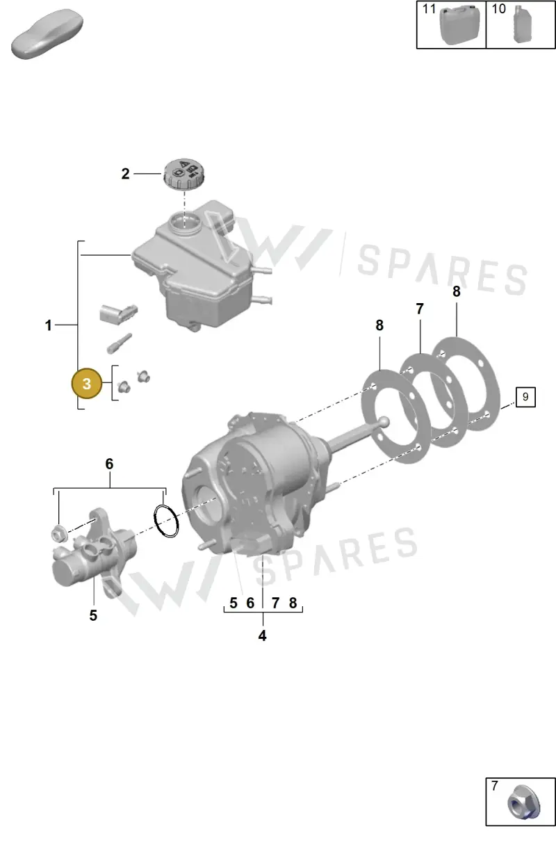 992698181C — Porsche 911 (2024-2025) diagram p57604000, position 3