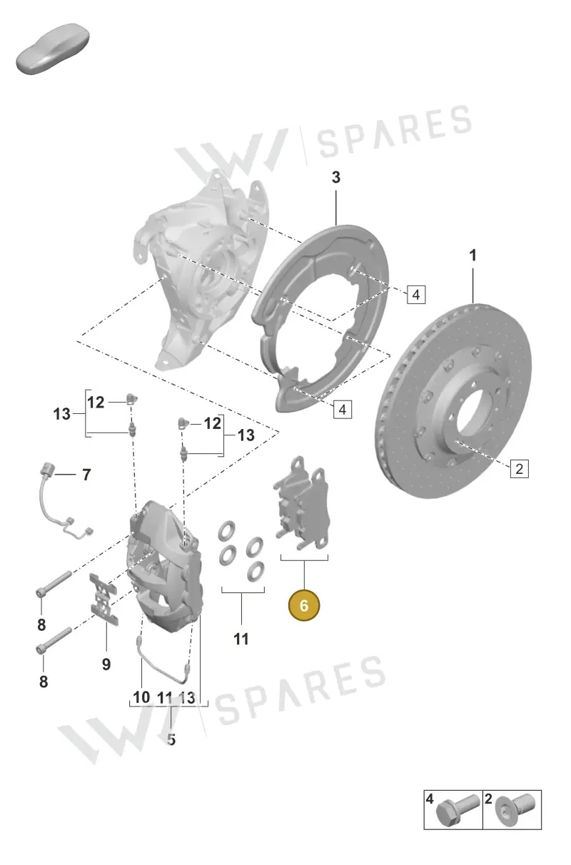 992698451Q — Porsche 911 (2024-2025) diagram p53603010, position 6