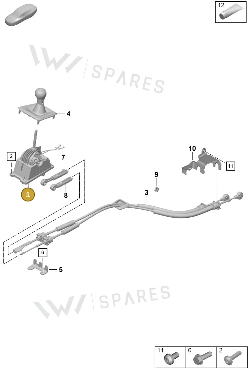 992711105C — Porsche 911 (2021-2022) diagram p59701000, position 1