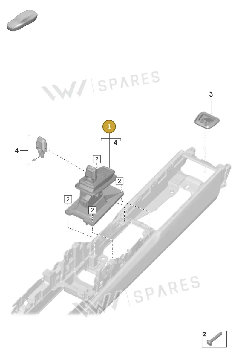 992713034TTDM — Porsche 911 (2018-2024) diagram p53701100, position 1