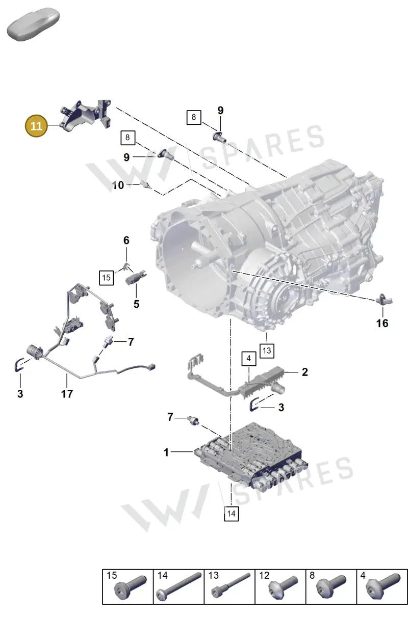 992713117 — Porsche 992 Sport Classic (2020-) diagram p57302120, position 11
