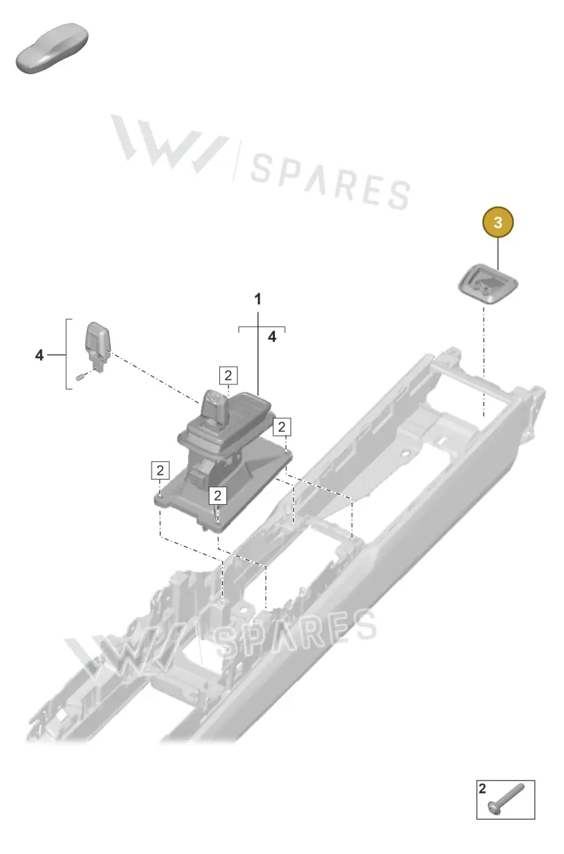 992713880A — Porsche 911 (2024-2025) diagram p53701100, position 3