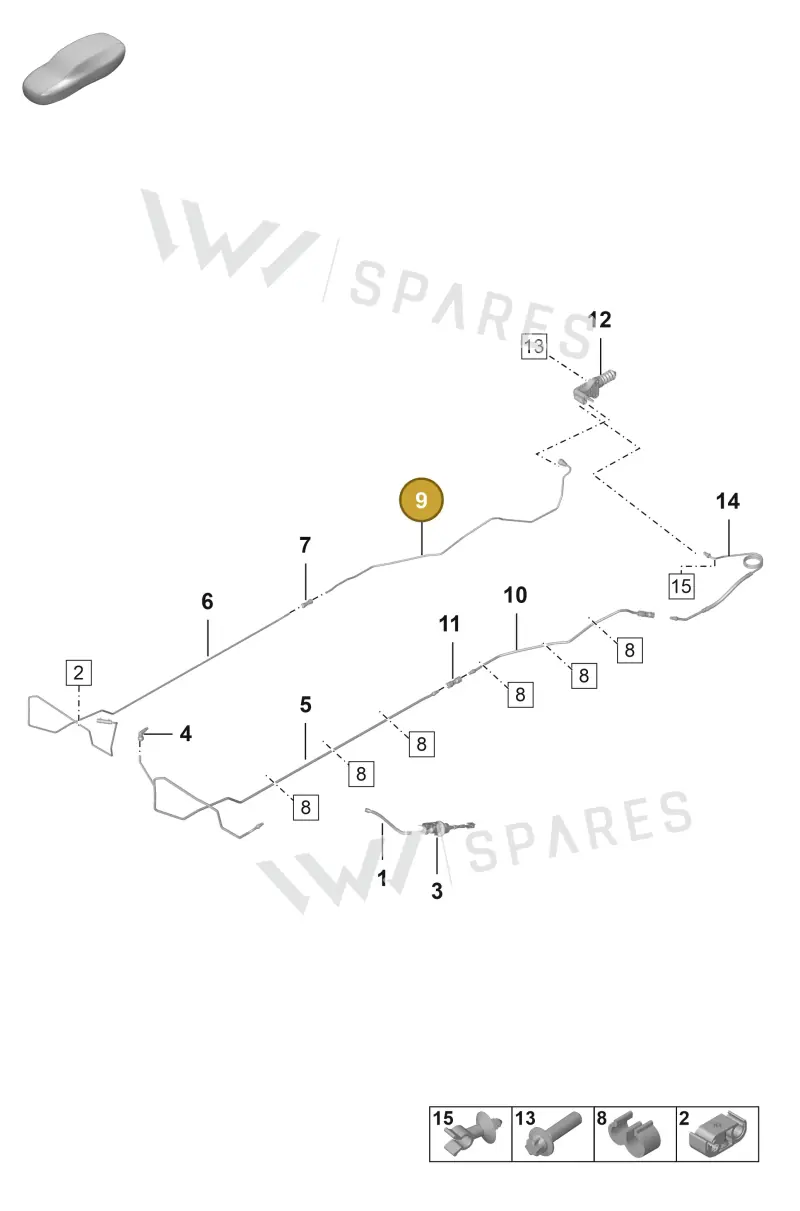 992721455 — Porsche 911 (2018-2024) diagram p53703000, position 9