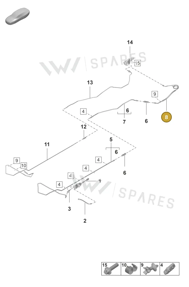 992721477 — Porsche 911 (2021-2022) diagram p59703000, position 8